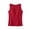 Red, variant on Women's Padded Tank Top Wide Strap Built-in Bra, Slim Fit Sleeveless Summer Vest, Solid Color Base Layer, Shoulder Shaping Ribbed Shirt, Breathable Camisole
