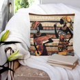 thumbnail image 3 of 20x20 Pillow Covers Set of 2, African Women Throw Pillow Covers Decorative Couch Cushion Case, Black Boho Tradition Ethnic Southwest Microfiber Square Pillowcases for Bedroom Car Living Room, 3 of 7