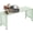 Green, variant on VINGLI 40in Outdoor Metal Bench, All-Weathe Backless Patio Bench with Slatted Seat&Floral Side Panels, Rust-Resistant Garden Bench, Weatherproof Outdoor Seating for Porch Entryway Backyard (Green)