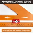thumbnail image 3 of WEISIPU Carpentry Rulers Positioning Triangle Ruler 2-in-1 Marking Triangle Measuring, 3 of 7