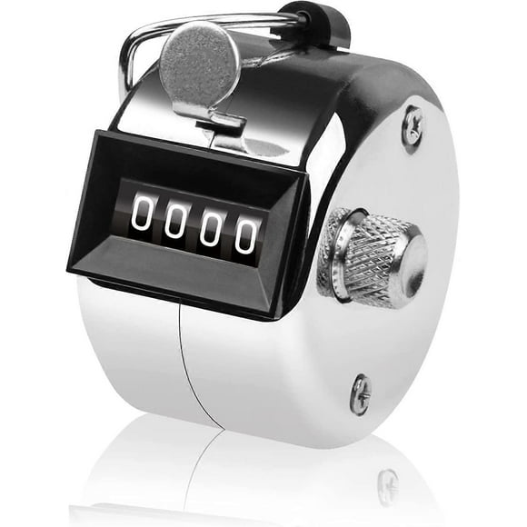 Click Counter 4 Digits - Metal Manual Counter - Clicker for Counting, Marking Golf