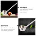 thumbnail image 4 of Miangastore Long Spoon Stainless Steel Ergonomic Design Food Serving Spoon 1Set, 4 of 8