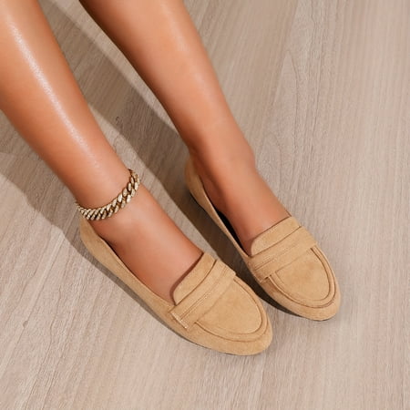 

Women s Lightweight Striped Mary-Jane Flats | Breathable All-Season Comfort | Chic Casual Slip-On Ballet Shoes