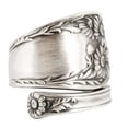thumbnail image 2 of bestolf Sunflower Spoon Adjustable Ring Boho Vintage Finger Open Ring Extendable Wrap Bands for Women Men Jewelry, 2 of 7