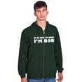 thumbnail image 3 of Course Im Right Im Bob Zip Hoodie Sweatshirt Men Brisco Brands 5X, 3 of 6