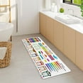 thumbnail image 4 of ABC Educational Bath Rugs for Bathroom, Multiplication Table Learning Kids Bathroom Rug Bath Mat Set Floor Mats Doormat, 17X29in, Bathroom Accessories,, 16X48in, 4 of 4