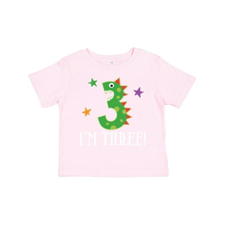 

Inktastic 3rd Birthday Dinosaur Party Gift Toddler Boy or Toddler Girl T-Shirt