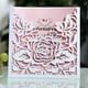 thumbnail image 4 of Tarjeta cuadrada de bolsillo con flores cortadas con láser para invitaciones de boda, tarjeta de felicitación personalizada, suministros de bautismo y fiesta de cumpleaños, 25 piezas, 4 of 4