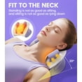 thumbnail image 2 of Hizoo - Neck & Shoulder Massager - Neck Massager Pillow With Heat For Pain Relief Deep Tissue,Portable Neck Traction Device,Massage Pillow, For Full Body Muscle Pain Relief, 2 of 7
