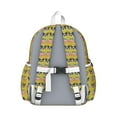 thumbnail image 3 of Yellow Boston Terrier and Flower Backpack for School,Cute School Bag,Schoolbag with Adjustable Shoulder Straps & Padded Back,13.4"x11"x4.7", 3 of 6