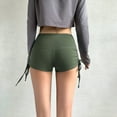 thumbnail image 4 of Levmjia Shorts For Women Plus Size Summer Women Wrinkled High Waist Hip Stretch Running Fitness Yoga Pants Biker Shorts, 4 of 4