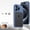 Blue, variant on For iPhone 15 Pro Phone Case,2-in-1 Snap Buckle Switch,No Back Design,Heat Dissipation Shockproof Anti-fall Drop Protection,With Camera Protector,Anti-Scratch Rugged Phone Case,Orange