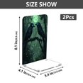 thumbnail image 2 of Wobogo The Midnight Crow Acrylic Bookends Clear L-Shaped Book Holder with Non-Slip Pads for Books Files Magazines CD DVD 5.4×4.1×8.1in, 2 of 6