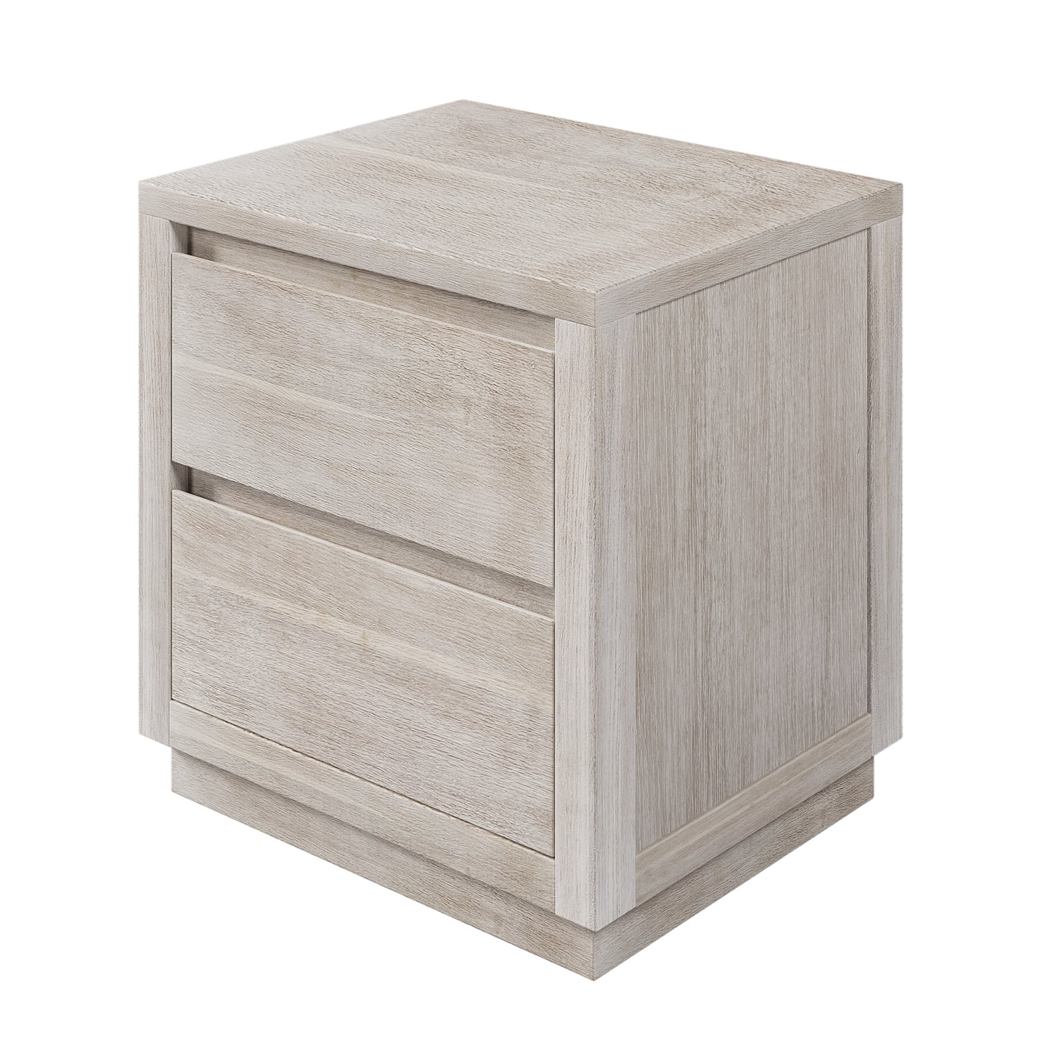 Kadyn Soild Wood Nightstand, Nightstand Side Table with 2-Drawer, Bedside Table for Bedroom, Stone Gray Kadyn Soild Wood Nightstand, Nightstand Side Table with 2-Drawer, Bedside Table for Bedroom, Stone Gray