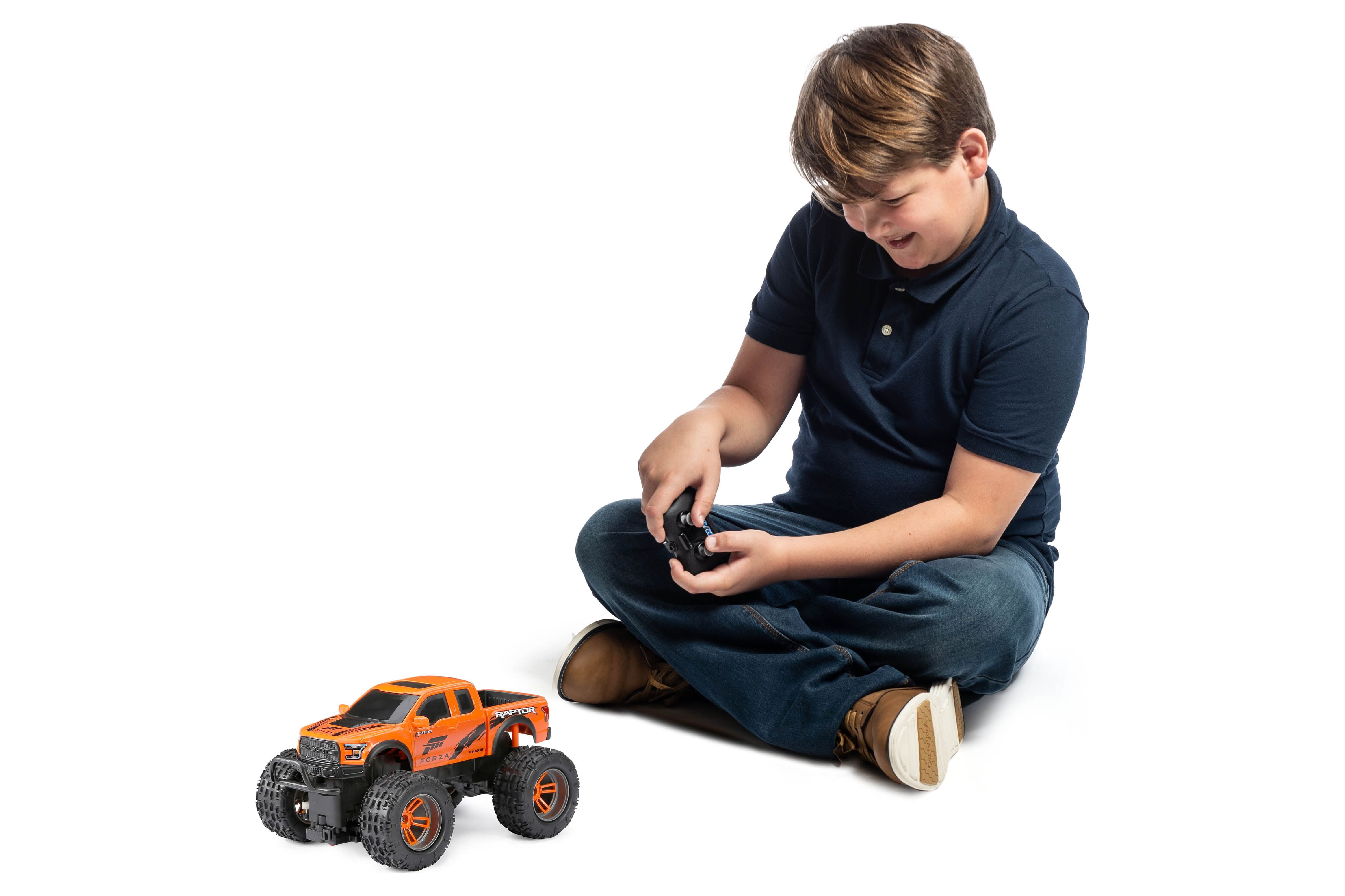 New Bright (1:16) Forza Raptor Battery Radio Control Orange Truck, 1688UF-2O
