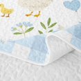 thumbnail image 5 of Erosebridal Goose Twin Quilt Set for Girls, Blue Balloons Twin Coverlet Set, 2-Piece 1 Bedspread and 1 Pillowcase, 5 of 7
