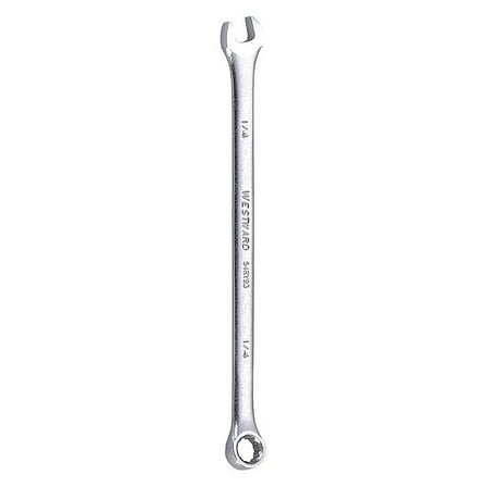 Westward Combination Wrench,1/4",SAE,Satin 54RY93