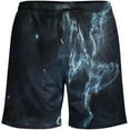 thumbnail image 4 of Sunyuer Men's Swim Trunks with Compression Liner 2-in-1 Drawstring Swimming Shorts Quick Dry Beach Board Shorts with Pockets, Anime Dragon Nebula, XXL, 4 of 8