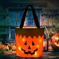 thumbnail image 6 of BNNG Light Up Halloween Trick Or Treat Bucket, Kids Candy Bags for Halloween Party Favors LED Glow in The Dark Goodie Bags for Trick Or Treat Candy Gifts, 6 of 9