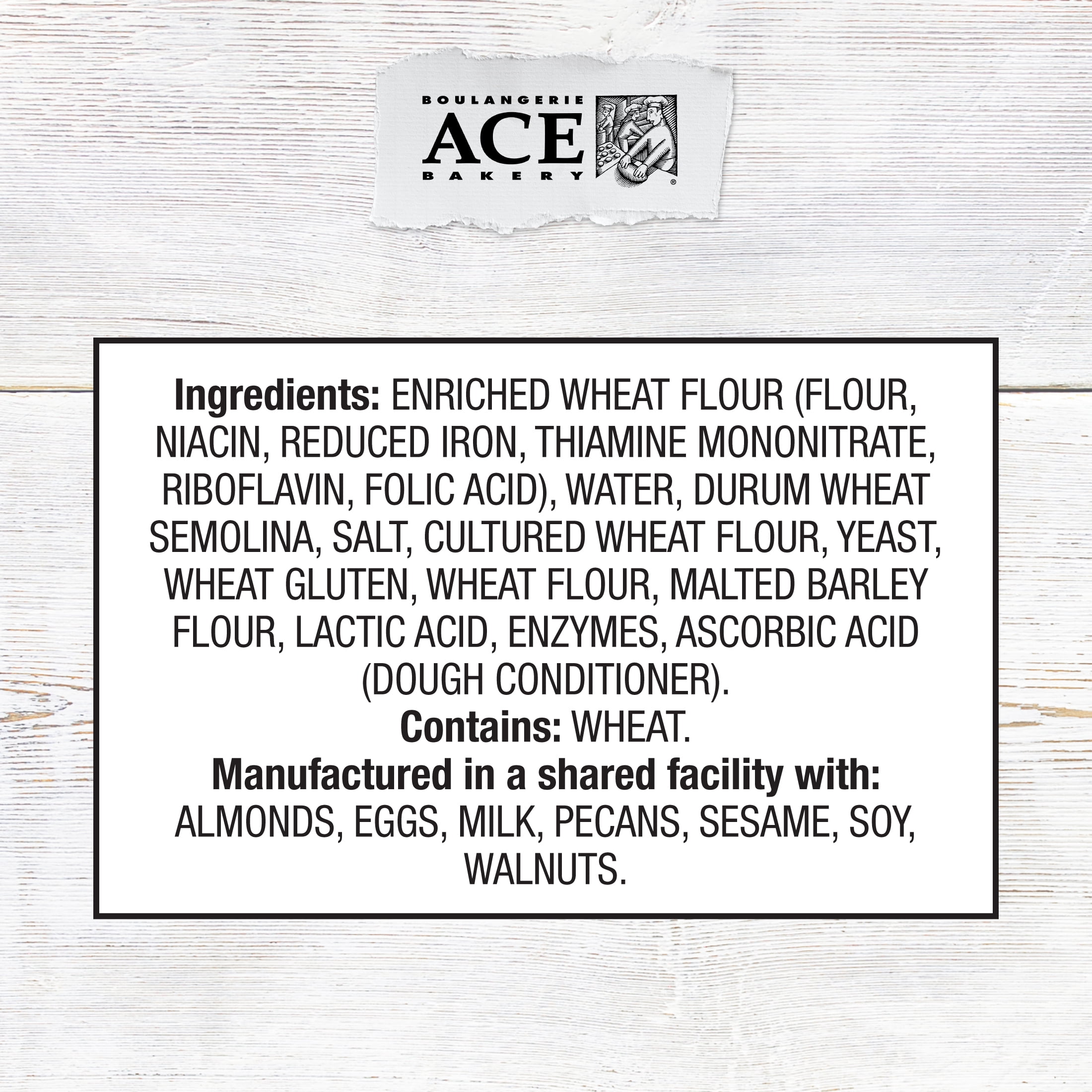ACE Bakery® Country White Bistro Loaf Bread, Regular, Shelf-Stable, Pre-Sliced, 21 oz