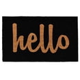 thumbnail image 1 of Calloway Mills 100232436BNS Script Hello Doormat, 24" x 36", Black/Natural, 1 of 7