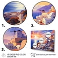 thumbnail image 3 of Designart "Greece Oia painting II" Cityscapes Floater Framed Canvas Print, 3 of 7