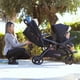 thumbnail image 5 of Baby Trend Sit N' Stand Tandem Double Stroller 2.0 DLX with 5 Point Safety Harness, Shaded Canopy, 2 Cup Holders, and Ample Storage Space, Magnolia, 5 of 5