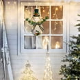 thumbnail image 5 of Husfou Christmas Decoration Lighted Wreath Snowman Wreath with Hat and Bow for Front Door Home Wall Decor, 5 of 6