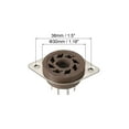 thumbnail image 2 of 8pin PCB Tube Socket Ceramics, Vacuum Tube Protect Tube Socket Brown for 12AX7, 12AU7 Tube Pack of 5,GZS8-F, 2 of 5