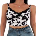 thumbnail image 1 of Women Lace Velvet Camisole Thin Straps Bodycon Camis Tops, 1 of 6