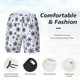 thumbnail image 3 of Fotbe blue Snowflake Prints Traje de Baño para Hombre – Shorts de Natación de Secado Rápido con Forro y Bolsillos-Medium, 3 of 6