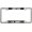 Chrome - Style 1, variant on [Officially Licensed Product] - U.S. Army Dad - Domed Custom-Made Personalized Narrow (Thin) Top 4 Hole Metal Car License Plate Frame with Free caps - Black (Qty: 1 Frame)