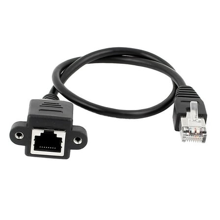 30cm Long RJ45 Male to Female M/F CAT5E LAN Ethernet Adapter Network Cable