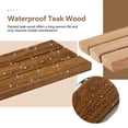thumbnail image 6 of Costway 20'' Wall Mounted Teak Wood Folding Shower Bath Seat Medical Bench Stool, 6 of 10