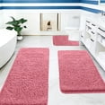 thumbnail image 4 of 3-Piece Memory Foam Bathroom Rug Set Soft Non-Slip Absorbent Bath Mat for Bathroom Laundry Room, 4 of 6