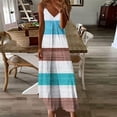 thumbnail image 2 of Sentmoon Robe d'Invitée de Mariage Sans Manches 2025 à Col en V Robes de Fête pour Femmes à Blocs de Couleur à Bretelles Fines Jolies Robes pour Femmes Été Tendance pour les Vacances TG, 2 of 6