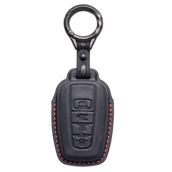 for Toyota Key Fob Cover Leather Keychain Car Key Fob Case Protector Toyota 2020-2024 Highlander (No fit Highlander Grand), 2019-2024 RAV4 (Not Fit Rav4 Prime), 2018-2024 Camry, 2019-2024 Corolla