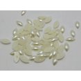 thumbnail image 2 of U8MO 200 Ivory Acrylic Horse Eye Half Pearl Bead 7X15mm Flatback Cabochon Scrapbook, 2 of 5