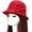 Red, variant on Women Polyester Church Cloche Flapper Hat Lady Round Dome Bucket Hat Winter Elegant Bowknot Cap