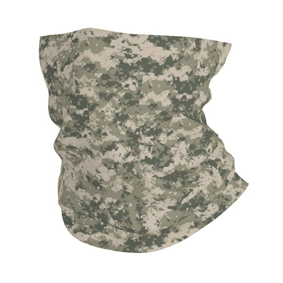 Neck Gaiter Face Mask Men Women Army Pixel Camouflage Seamless Bandana Face Cover Scarf Mask Balaclava Headband