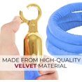 thumbnail image 4 of 4PCS Light Blue Velvet Rope 5FT \u2013 Thick VIP Rope Barrier Set for Events Crowd Control & Event Decor 5 Foot Safety Divider for Parties Weddings Red Carpet Business Entrances, 4 of 8