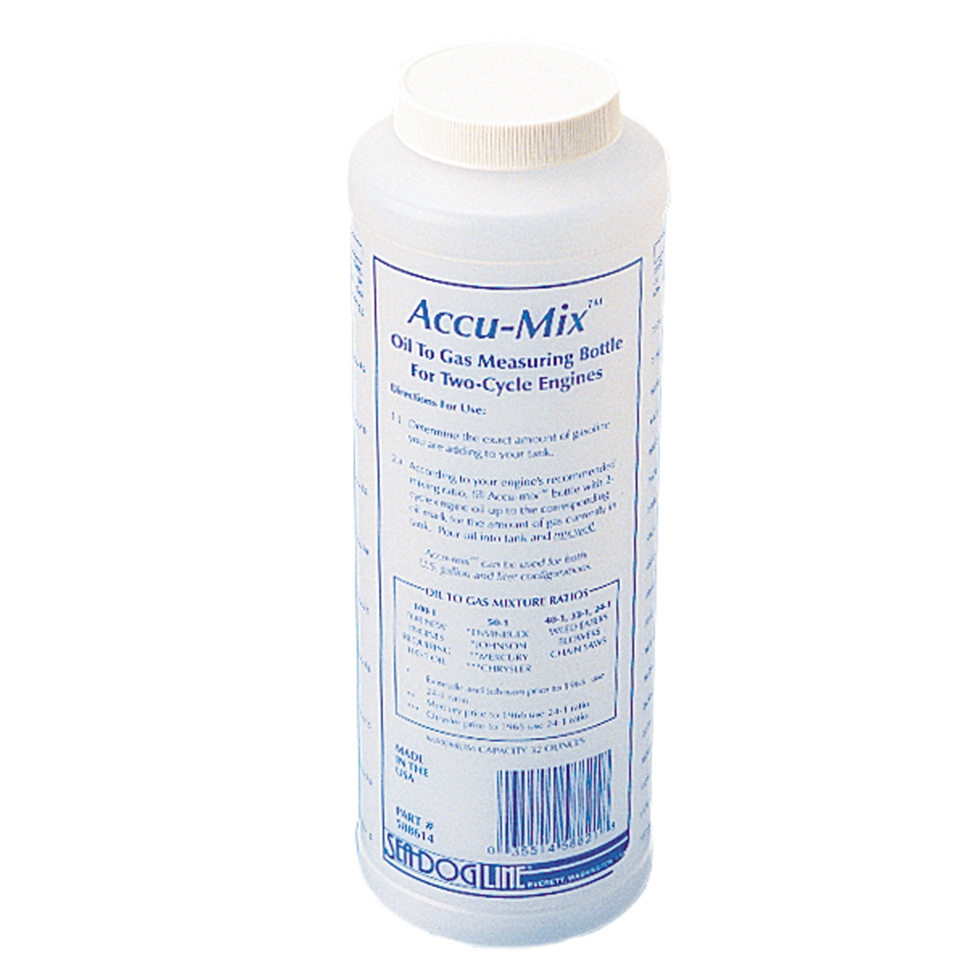 Sea-Dog 588614 Accu-Mix Oil-to-Gas Measuring Bottle - 32 oz