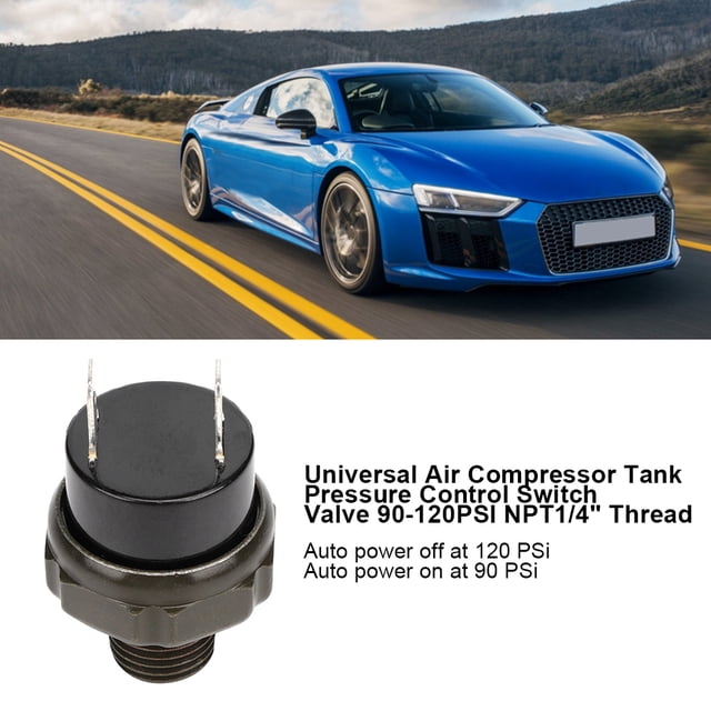 Válvula De Control De Control De Presión Del Tanque De Compresor De Aire, Acero Inoxidable De Acero Inoxidable Automóvil De Energía En 90120PSI NPT1/4, Construida Con Acero De