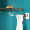 thumbnail image 2 of Miangastore Foldable Windproof Clips Socks Clips Multi-Purpose Hanger Socks Underwear Drying Racks (White), 2 of 9