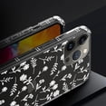 thumbnail image 4 of Case for iPhone 15 Pro Max Case, Clear with White Line Flower Floral Pattern Graphic Case for Girl Women Soft Silicone Shock Protection Case for iPhone 15 Pro Max, 4 of 7
