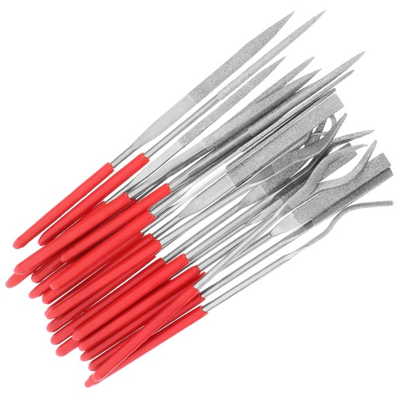 OFFIGAM 20-Piece Multi-Color Hand File Set for Metal and Wood Shaping, Professional Grade Files Kit for Precision Work