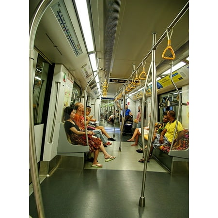 Canvas Print Transport City Public Train MRT Singapore Stretched Canvas 10 x (Best Singapore Mrt App Android)