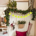 thumbnail image 4 of Adorno navideño verde de poliéster de 8 cm, bola decorativa, decoración navideña clásica verde, con lazo para colgar para decorar árboles o chimeneas.,Vsgery, 4 of 8