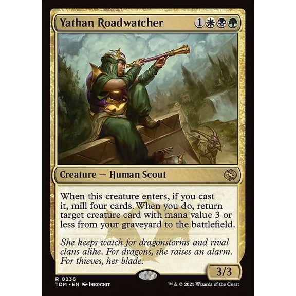 MtG Tarkir: Dragonstorm Rare Yathan Roadwatcher #236