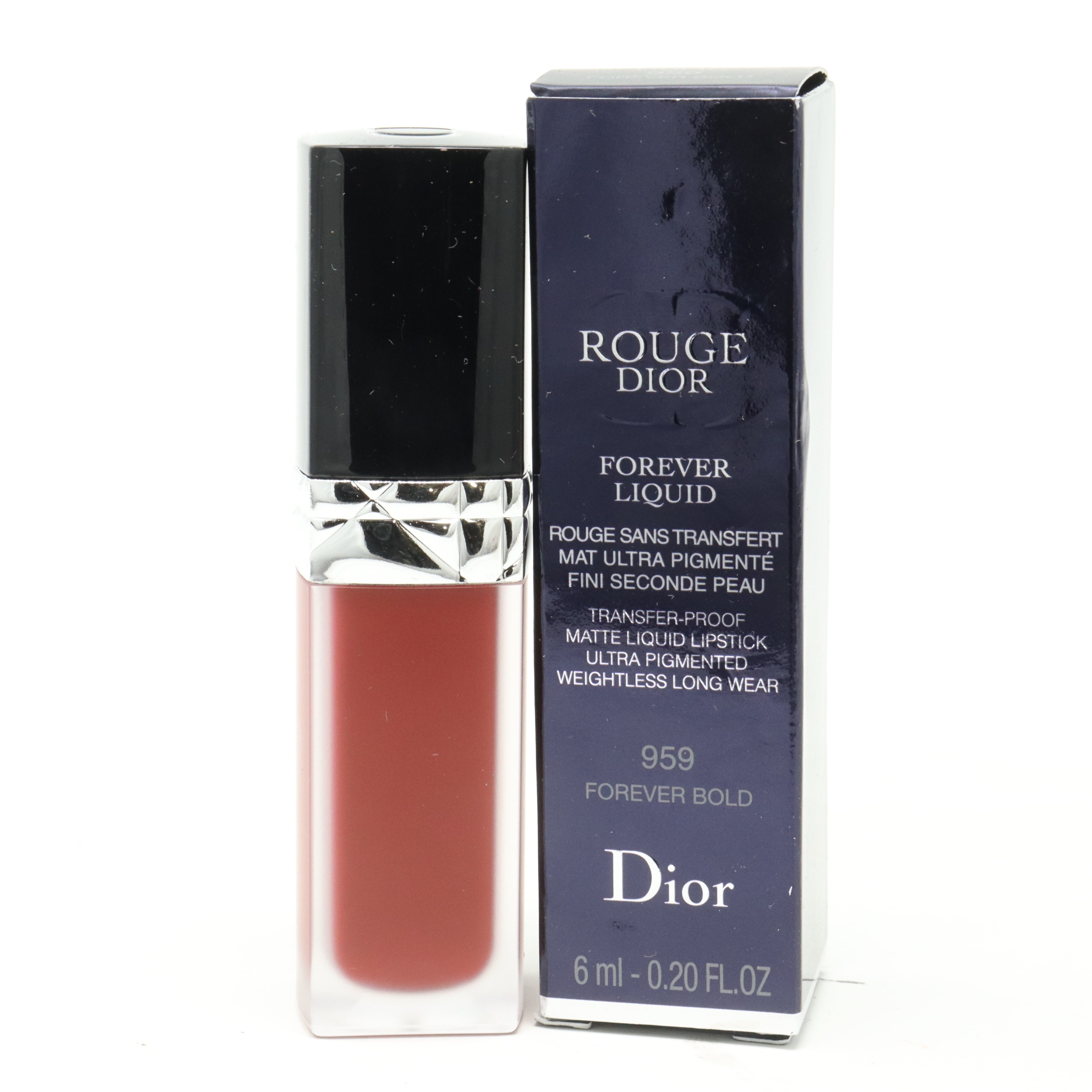 Christian Dior 272790 0.2 oz Rouge Dior Forever Matte Liquid Lipstick, No.959 Forever Bold